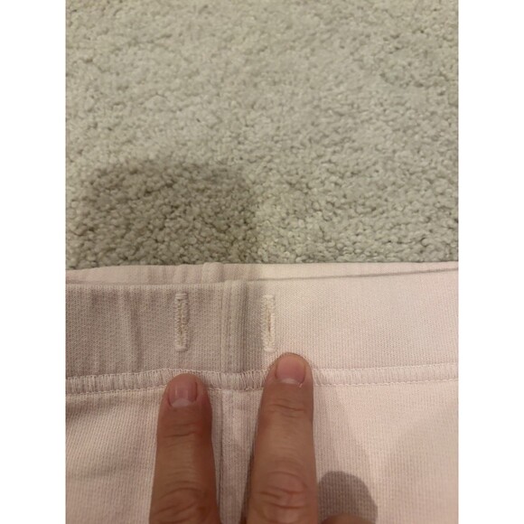 EUC Frank & Eileen Straight Leg Raw Hem Cotton Sweatpant Women Medium Pale Pink - Picture 8 of 11